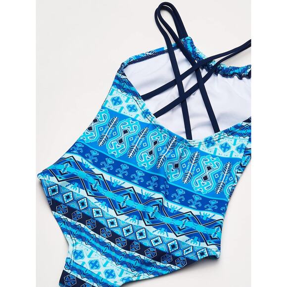 Kanu Surf Girls Jasmine Beach Sport One Piece Swimsuit Mahina Blue Size 3T - Picture 4 of 4